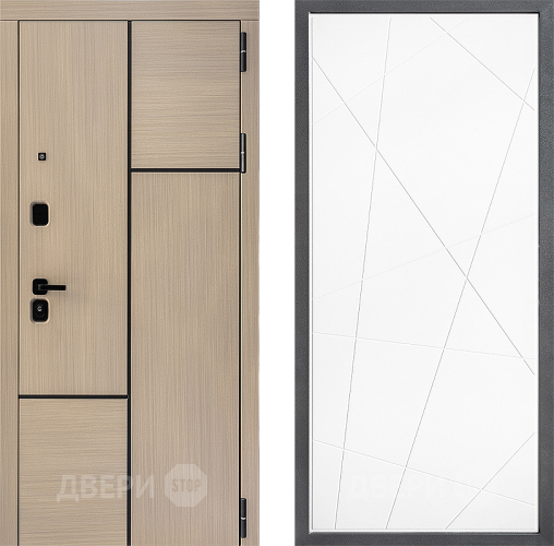 Входная металлическая Дверь Дверной континент ДК-14 ФЛ-655 Белый софт в Котельниках