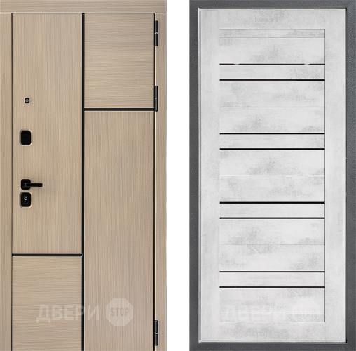 Входная металлическая Дверь Дверной континент ДК-14 ФЛ-49 Бетон снежный в Котельниках