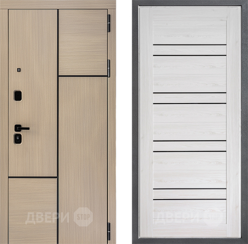 Входная металлическая Дверь Дверной континент ДК-14 ФЛ-49 Сосна белая в Котельниках