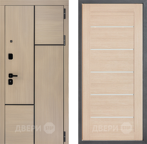 Входная металлическая Дверь Дверной континент ДК-14 ФЛ-46 Капучино в Котельниках