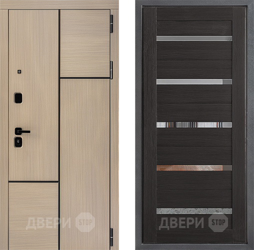 Входная металлическая Дверь Дверной континент ДК-14 ФЛ-47 Венге в Котельниках