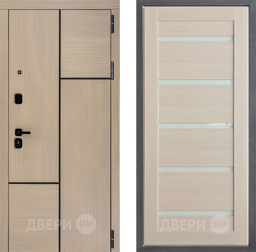 Входная металлическая Дверь Дверной континент ДК-14 ФЛ-47 Капучино в Котельниках