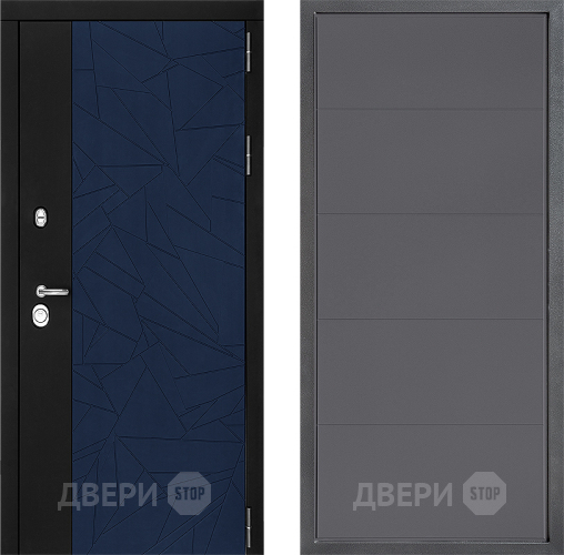 Входная металлическая Дверь Дверной континент ДК-9 ФЛ-649 Графит софт в Котельниках