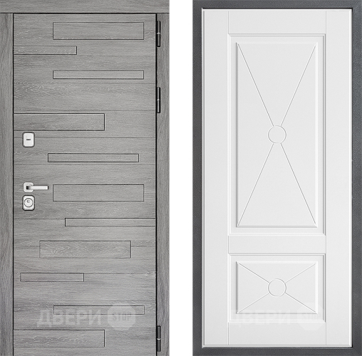 Входная металлическая Дверь Дверной континент ДК-10 ФЛ-617 Софт милк в Котельниках