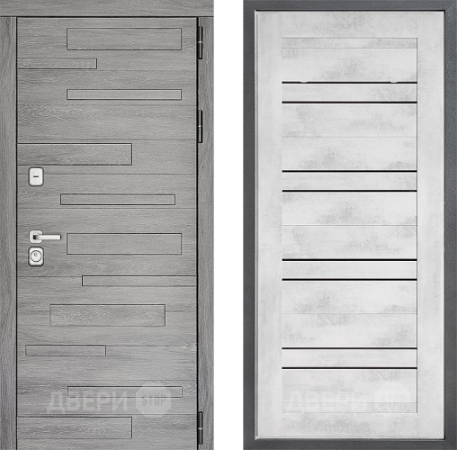 Входная металлическая Дверь Дверной континент ДК-10 ФЛ-49 Бетон снежный в Котельниках