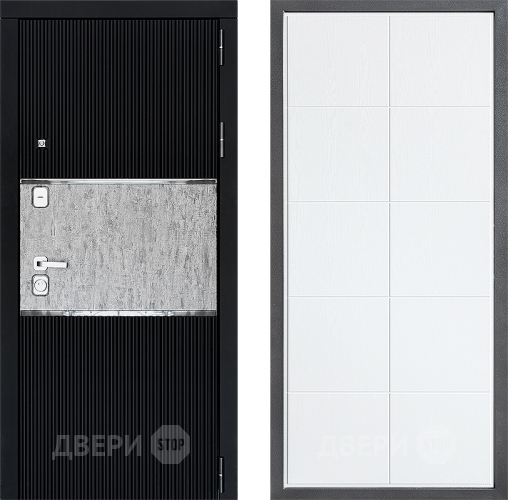 Входная металлическая Дверь Дверной континент ДК-13 ФЛ-Кватро Белое дерево в Котельниках