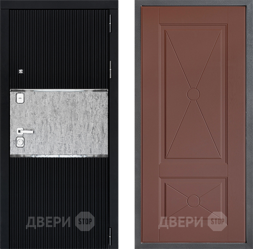 Входная металлическая Дверь Дверной континент ДК-13 ФЛ-617 Ясень шоколадный в Котельниках