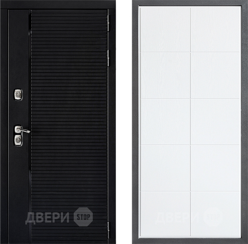 Входная металлическая Дверь Дверной континент ДК-1 ФЛ-Кватро Белое дерево в Котельниках