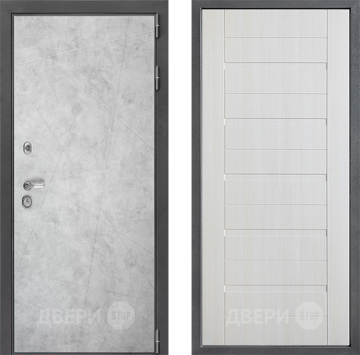 Входная металлическая Дверь Дверной континент ДК-3/743 ФЛ-70 Лиственница белая в Котельниках