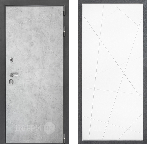 Входная металлическая Дверь Дверной континент ДК-3/743 ФЛ-655 Белый софт в Котельниках