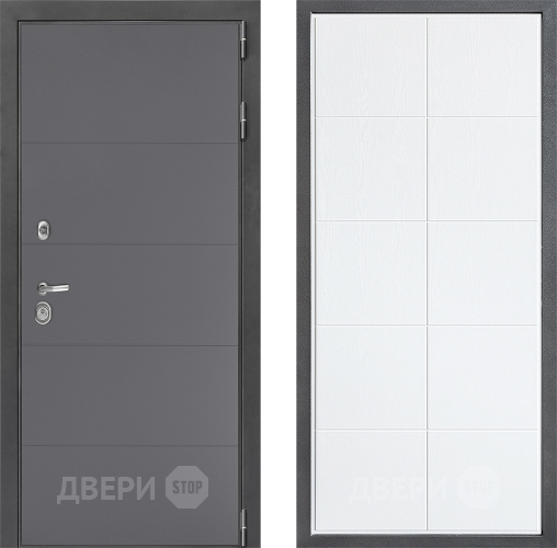 Входная металлическая Дверь Дверной континент ДК-3/649 ФЛ-Кватро Белое дерево в Котельниках