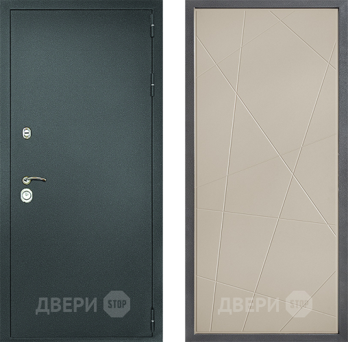 Дверь Дверной континент Рубикон Серебро Дизайн ФЛ-655 Капучино в Котельниках