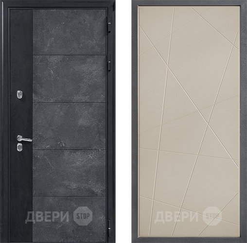 Входная металлическая Дверь Дверной континент ДК-15 Бетон ТЕРМО ФЛ-655 Капучино в Котельниках