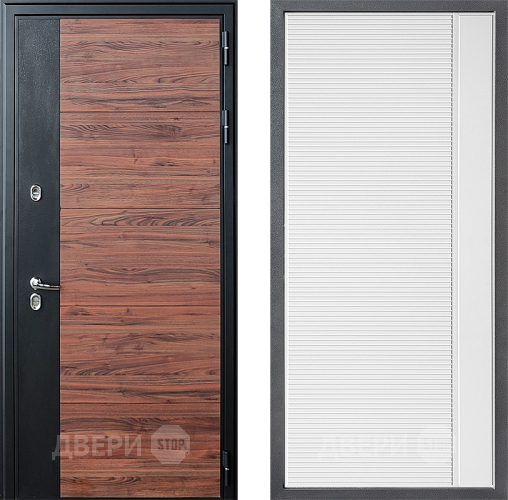 Дверь Дверной континент ДК-15 Красное Дерево ТЕРМО ФЛ-757 Белое Стекло Софт милк в Котельниках