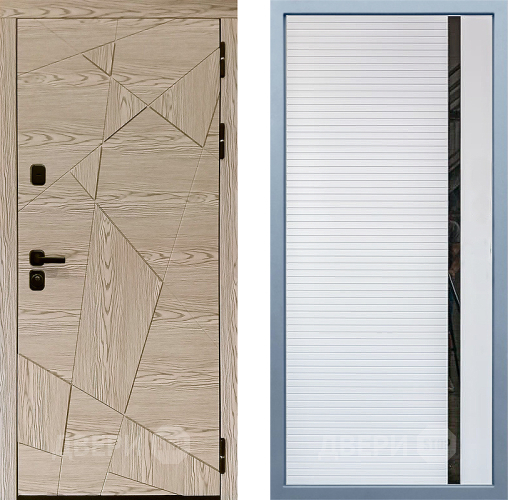 Входная металлическая Дверь Дива МД-97/1 МХ-45 Белый матовый в Котельниках