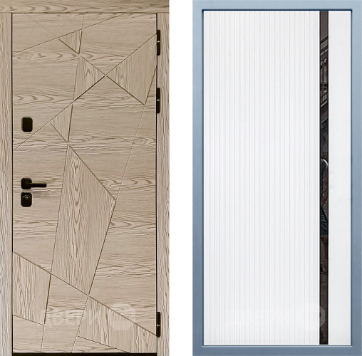 Входная металлическая Дверь Дива МД-97/1 МХ-46 Белый матовый в Котельниках