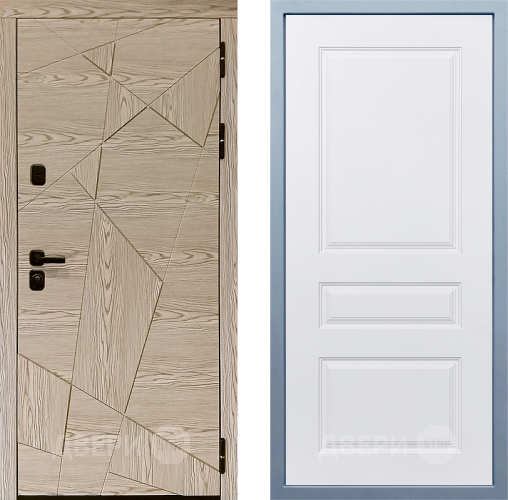 Входная металлическая Дверь Дива МД-97/1 Д-13 Белый в Котельниках