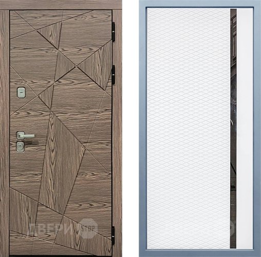 Входная металлическая Дверь Дива МД-97/2 МХ-47 Белый матовый в Котельниках