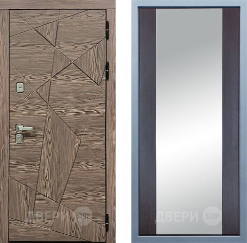 Входная металлическая Дверь Дива МД-97/2 Д-15 Зеркало Венге в Котельниках