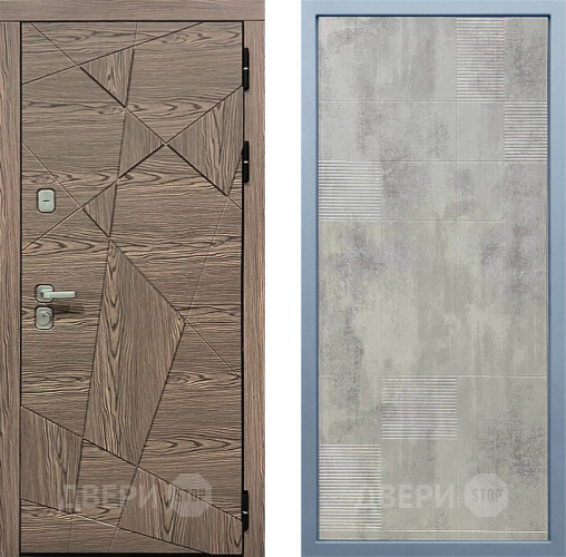 Входная металлическая Дверь Дива МД-97/2 Д-4 Бетон темный в Котельниках