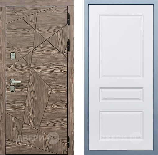 Входная металлическая Дверь Дива МД-97/2 Д-13 Белый в Котельниках