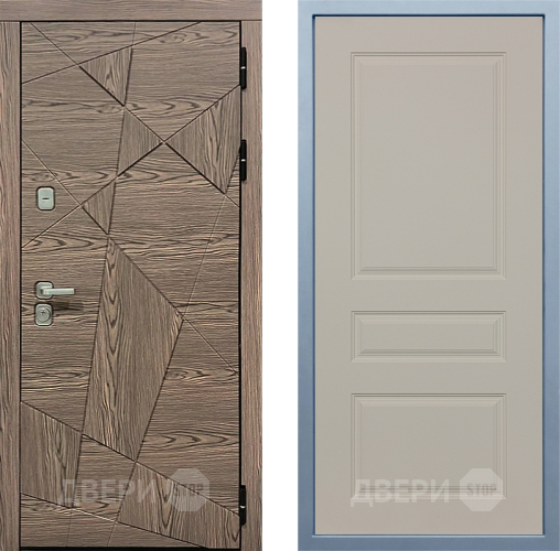 Входная металлическая Дверь Дива МД-97/2 Д-13 Шампань в Котельниках