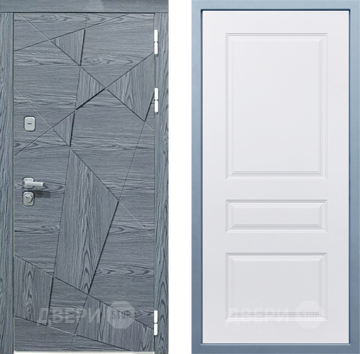 Входная металлическая Дверь Дива МД-97/3 Д-13 Белый в Котельниках