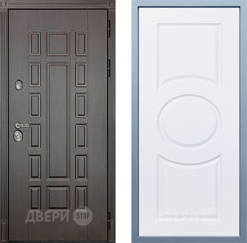 Входная металлическая Дверь Дива МД-38 Д-8 Белый в Котельниках