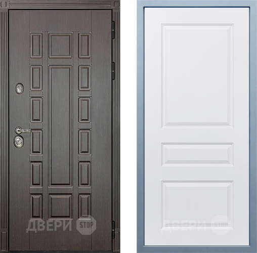 Входная металлическая Дверь Дива МД-38 Д-13 Белый в Котельниках