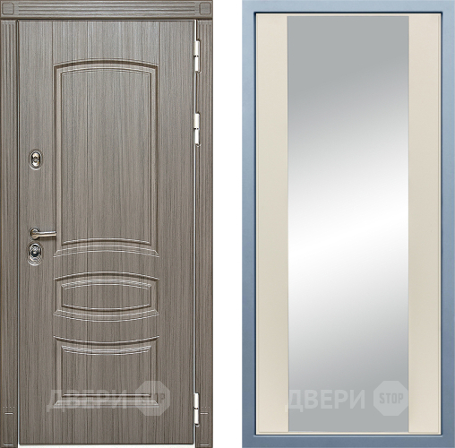 Входная металлическая Дверь Дива МД-42 Д-15 Зеркало Шампань в Котельниках