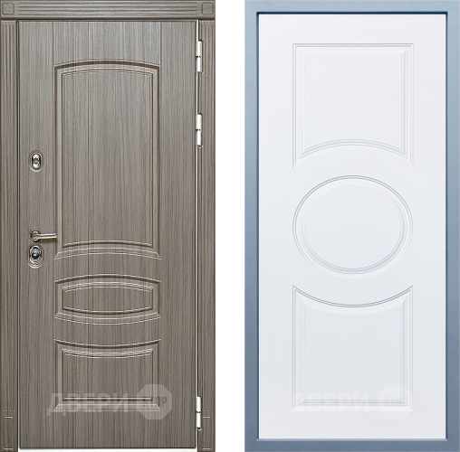 Входная металлическая Дверь Дива МД-42 Д-8 Белый в Котельниках