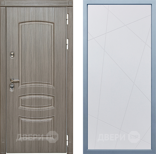 Входная металлическая Дверь Дива МД-42 Д-11 Белый в Котельниках