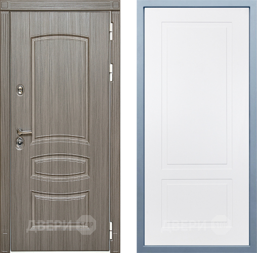 Входная металлическая Дверь Дива МД-42 Н-7 Белый в Котельниках