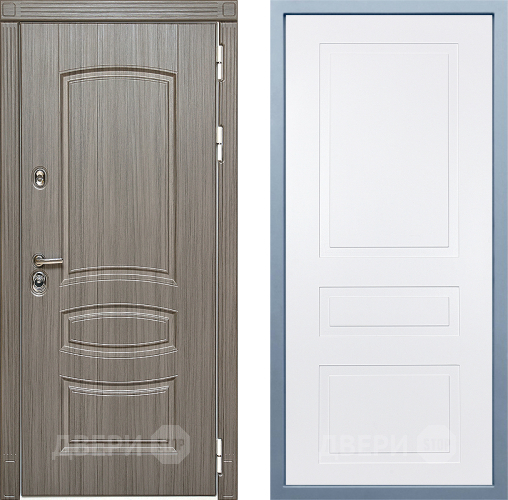 Входная металлическая Дверь Дива МД-42 Н-13 Белый в Котельниках