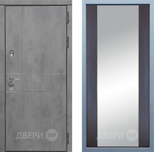 Входная металлическая Дверь Дива МД-48 Д-15 Зеркало Венге в Котельниках