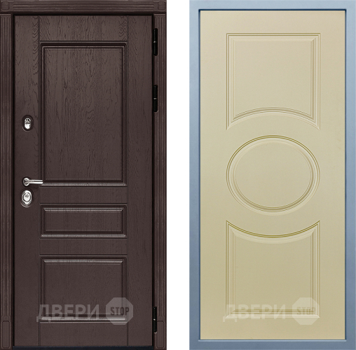 Входная металлическая Дверь Дива МД-90 Д-8 Шампань в Котельниках