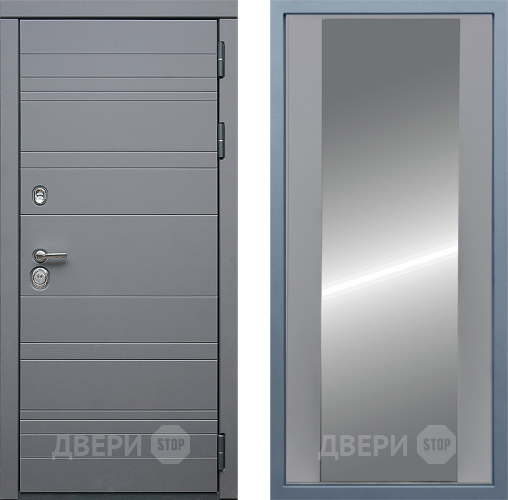 Входная металлическая Дверь Дива МД-39 Д-15 Зеркало Силк Маус в Котельниках