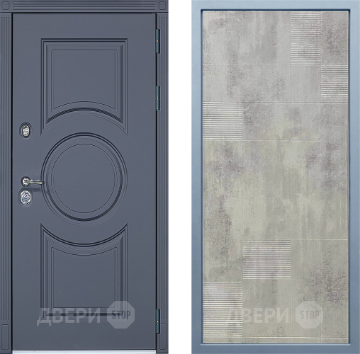 Входная металлическая Дверь Дива МХ-30 STR Д-4 Бетон темный в Котельниках