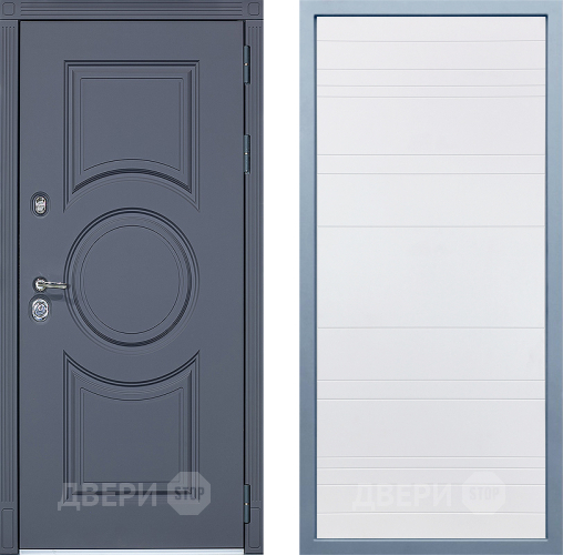 Входная металлическая Дверь Дива МХ-30 STR Д-5 Белый в Котельниках