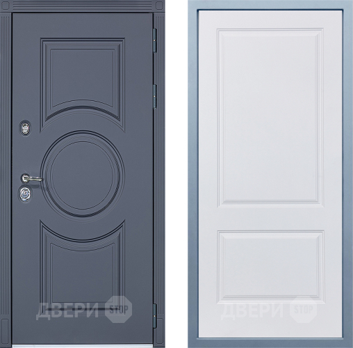 Входная металлическая Дверь Дива МХ-30 STR Д-7 Белый в Котельниках