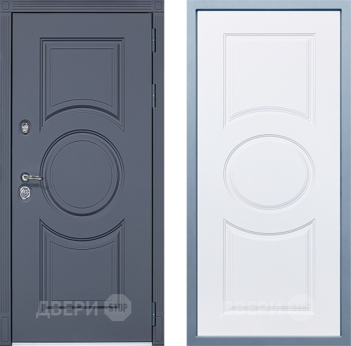 Входная металлическая Дверь Дива МХ-30 STR Д-8 Белый в Котельниках