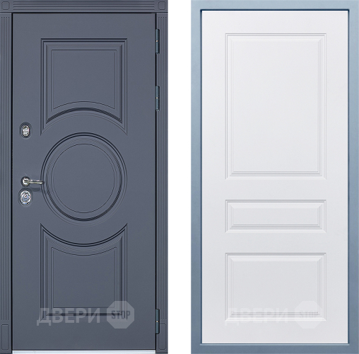 Входная металлическая Дверь Дива МХ-30 STR Д-13 Белый в Котельниках