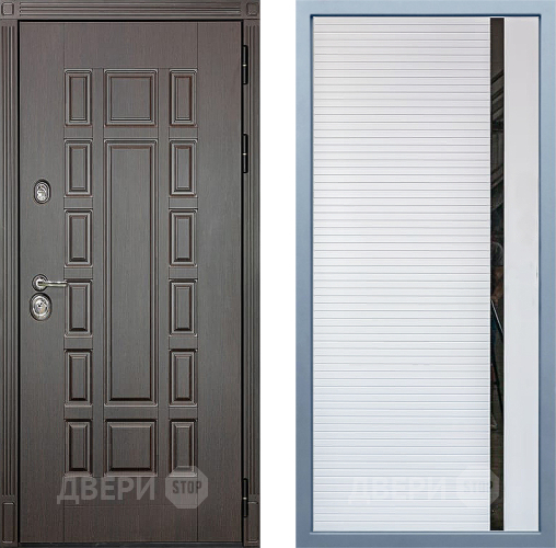 Входная металлическая Дверь Дива МХ-53 STR МХ-45 Белый матовый в Котельниках