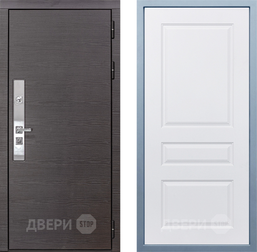 Входная металлическая Дверь Дива МХ-39 STR Д-13 Белый в Котельниках