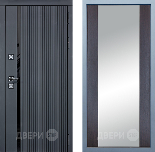 Входная металлическая Дверь Дива МХ-46 STR Д-15 Зеркало Венге в Котельниках