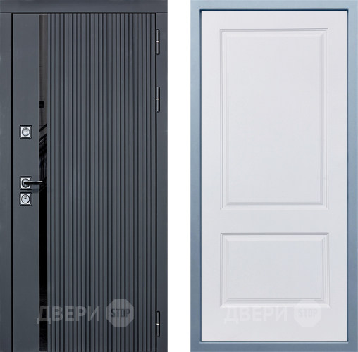Входная металлическая Дверь Дива МХ-46 STR Д-7 Белый в Котельниках