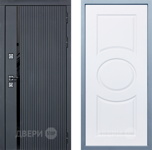 Входная металлическая Дверь Дива МХ-46 STR Д-8 Белый в Котельниках