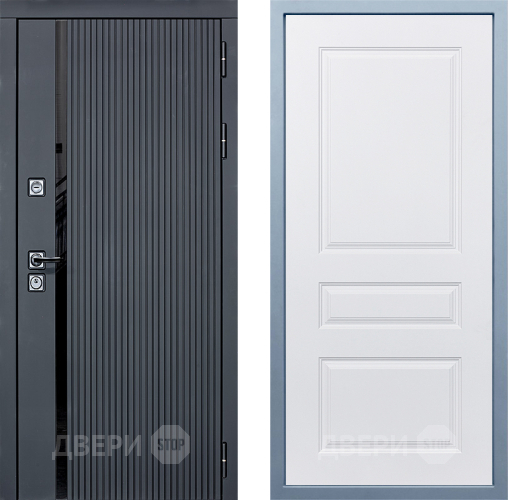Входная металлическая Дверь Дива МХ-46 STR Д-13 Белый в Котельниках
