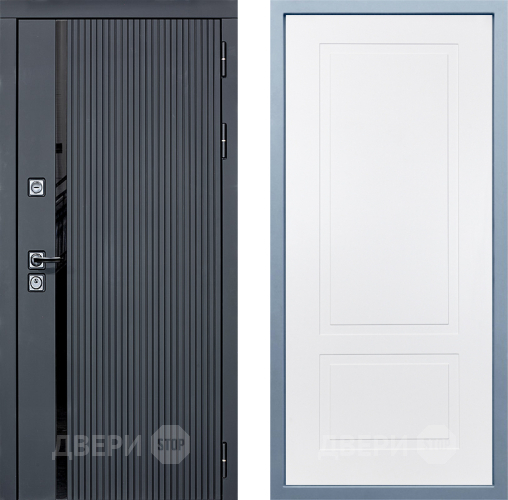 Входная металлическая Дверь Дива МХ-46 STR Н-7 Белый в Котельниках