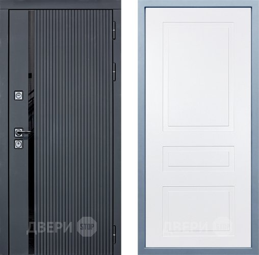 Входная металлическая Дверь Дива МХ-46 STR Н-13 Белый в Котельниках